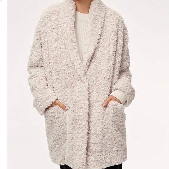 aritzia fur coat